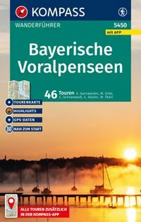 Garnweidner / Hüsler / Schneeweiß |  KOMPASS Wanderführer Bayerische Voralpenseen, 46 Touren mit Extra-Tourenkarte | Buch |  Sack Fachmedien