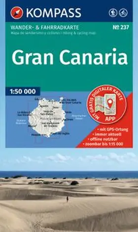  KOMPASS Wanderkarte 237 Gran Canaria 1:50.000 | Sonstiges |  Sack Fachmedien
