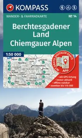  KOMPASS Wanderkarte 14 Berchtesgadener Land, Chiemgauer Alpen 1:50.000 | Sonstiges |  Sack Fachmedien