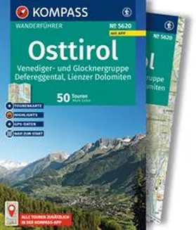 Zahel |  KOMPASS Wanderführer Osttirol, Venediger- und Glocknergruppe, Defereggental, Lienzer Dolomiten, 50 Touren mit Extra-Tourenkarte | Buch |  Sack Fachmedien