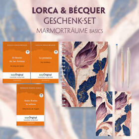EasyOriginal Verlag / Lorca / Bécquer |  Lorca & Bécquer Geschenkset - 3 Bücher (mit Audio-Online) + Marmorträume Schreibset Basics | Buch |  Sack Fachmedien