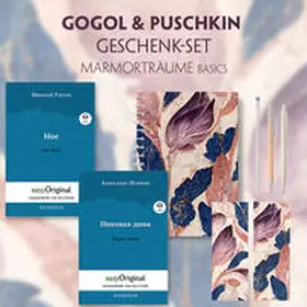 EasyOriginal Verlag / Gogol / Puschkin |  Gogol & Puschkin Geschenkset - 2 Bücher (mit Audio-Online) + Marmorträume Schreibset Basics | Buch |  Sack Fachmedien