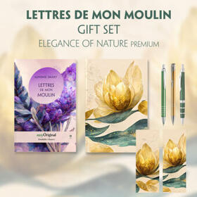 EasyOriginal Verlag / Daudet |  Lettres de mon Moulin (with audio-online) Readable Classics Geschenkset + Eleganz der Natur Schreibset Premium | Buch |  Sack Fachmedien