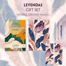 EasyOriginal Verlag / Bécquer |  Leyendas (with audio-online) Readable Classics Geschenkset + Marmorträume Schreibset Premium | Buch |  Sack Fachmedien