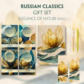 EasyOriginal Verlag / Puschkin |  EasyOriginal Readable Classics / Russian Classics - 4 books (with audio-online) Readable Classics Geschenkset + Eleganz der Natur Schreibset Basics | Buch |  Sack Fachmedien