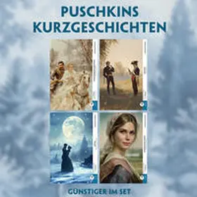 EasyOriginal Verlag / Puschkin |  4 Puschkins Kurzgeschichten (4 Bücher + Audio-Online) - Frank-Lesemethode - Kommentierte zweisprachige Ausgabe Russisch-Deutsch | Buch |  Sack Fachmedien
