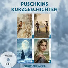 EasyOriginal Verlag / Puschkin |  4 Puschkins Kurzgeschichten (4 Bücher + Audio-CDs) - Frank-Lesemethode - Kommentierte zweisprachige Ausgabe Russisch-Deutsch | Buch |  Sack Fachmedien