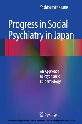 Nakane |  Progress in Social Psychiatry in Japan | eBook | Sack Fachmedien