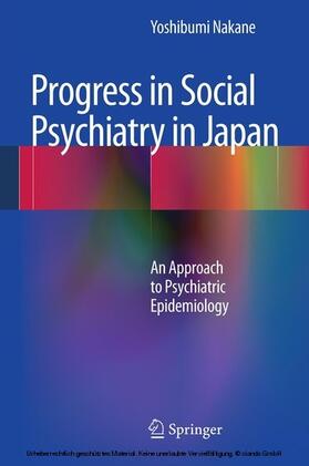 Nakane | Progress in Social Psychiatry in Japan | E-Book | sack.de