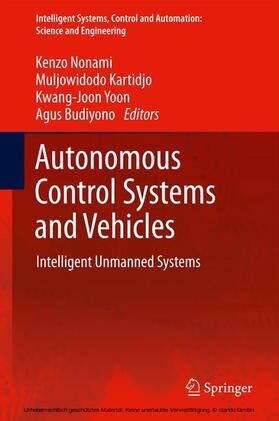 Nonami / Kartidjo / Yoon | Autonomous Control Systems and Vehicles | E-Book | sack.de