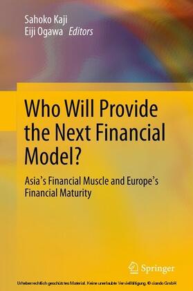 Kaji / Ogawa | Who Will Provide the Next Financial Model? | E-Book | sack.de