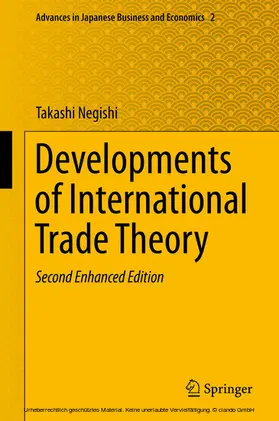 Negishi | Developments of International Trade Theory | E-Book | www.sack.de