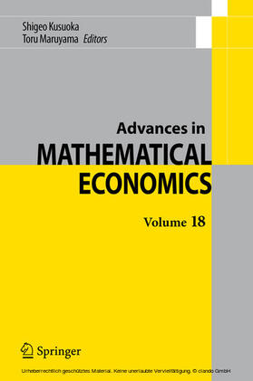 Kusuoka / Maruyama |  Advances in Mathematical Economics Volume 18 | eBook | Sack Fachmedien
