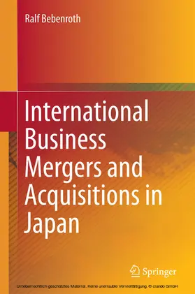 Bebenroth |  International Business Mergers and Acquisitions in Japan | eBook | Sack Fachmedien