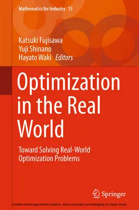 Fujisawa / Shinano / Waki |  Optimization in the Real World | eBook | Sack Fachmedien