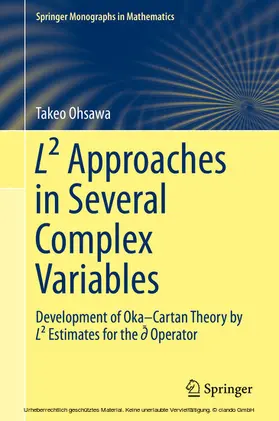 Ohsawa |  L² Approaches in Several Complex Variables | eBook | Sack Fachmedien