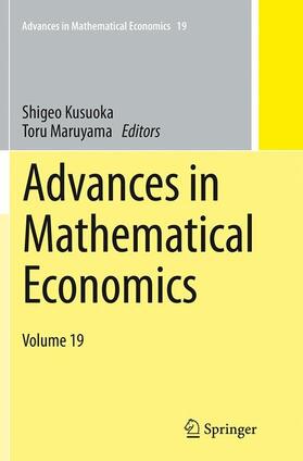 Kusuoka / Maruyama |  Advances in Mathematical Economics Volume 19 | Buch |  Sack Fachmedien