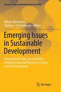 Schoenbaum / Matsushita |  Emerging Issues in Sustainable Development | Buch |  Sack Fachmedien