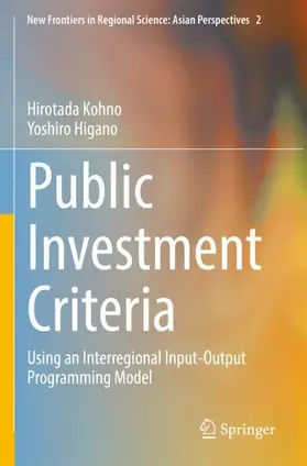 Kohno / Higano | Public Investment Criteria | Buch | 978-4-431-56907-7 | www.sack.de