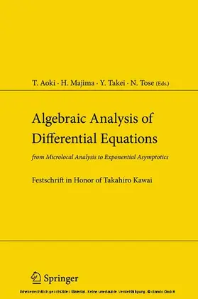Aoki / Majima / Takei |  Algebraic Analysis of Differential Equations | eBook | Sack Fachmedien