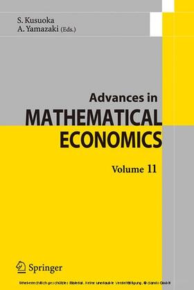 Kusuoka / Yamazaki |  Advances in Mathematical Economics Volume 11 | eBook | Sack Fachmedien