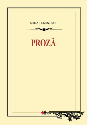 Eminescu |  Proza | eBook | Sack Fachmedien