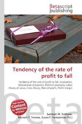 Surhone / Timpledon / Marseken | Tendency of the rate of profit to fall | Buch | 978-613-0-30159-0 | sack.de