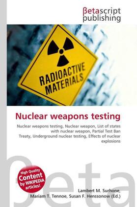 Surhone / Timpledon / Marseken | Nuclear weapons testing | Buch | 978-613-0-30204-7 | sack.de