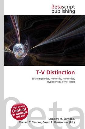 Surhone / Timpledon / Marseken |  T-V Distinction | Buch |  Sack Fachmedien