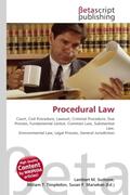 Surhone / Timpledon / Marseken |  Procedural Law | Buch |  Sack Fachmedien