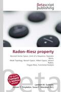Surhone / Timpledon / Marseken |  Radon-Riesz property | Buch |  Sack Fachmedien
