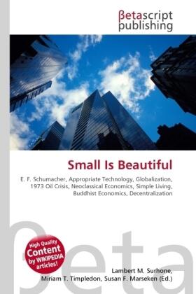 Surhone / Timpledon / Marseken |  Small Is Beautiful | Buch |  Sack Fachmedien