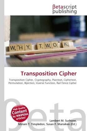 Surhone / Timpledon / Marseken | Transposition Cipher | Buch | 978-613-0-35432-9 | sack.de