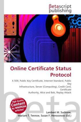 Surhone / Timpledon / Marseken |  Online Certificate Status Protocol | Buch |  Sack Fachmedien