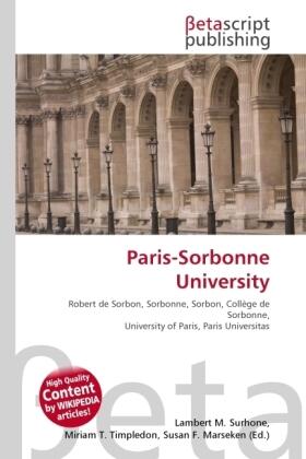 Surhone / Timpledon / Marseken | Paris-Sorbonne University | Buch | 978-613-0-40024-8 | sack.de