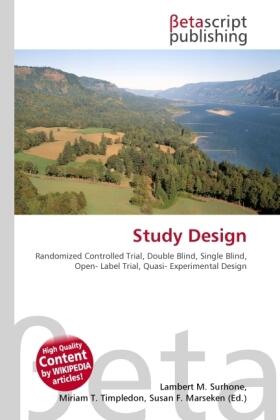 Surhone / Timpledon / Marseken |  Study Design | Buch |  Sack Fachmedien