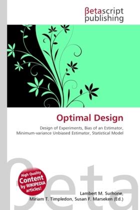Surhone / Timpledon / Marseken |  Optimal Design | Buch |  Sack Fachmedien