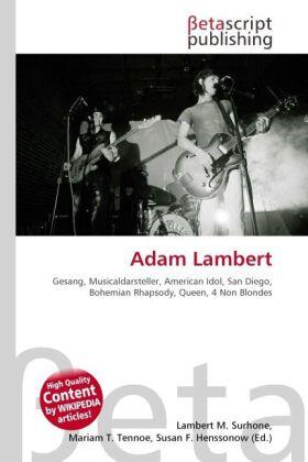 Surhone / Tennoe / Henssonow |  Adam Lambert | Buch |  Sack Fachmedien