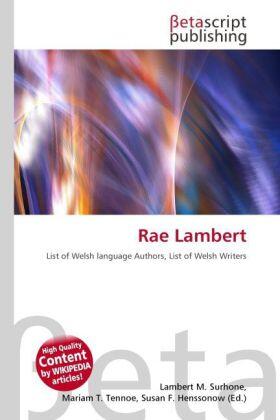 Surhone / Tennoe / Henssonow |  Rae Lambert | Buch |  Sack Fachmedien