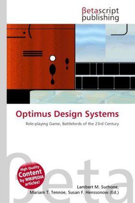 Surhone / Tennoe / Henssonow |  Optimus Design Systems | Buch |  Sack Fachmedien