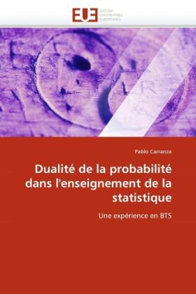 Carranza |  Dualité de la probabilité dans l''enseignement de la statistique | Buch |  Sack Fachmedien