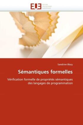 Blazy |  Sémantiques formelles | Buch |  Sack Fachmedien