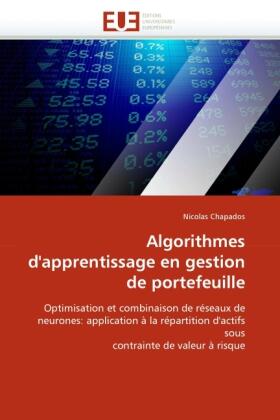 Chapados |  Algorithmes d''apprentissage en gestion de portefeuille | Buch |  Sack Fachmedien