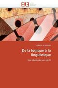 Aptekman-J |  de la Logique À La Linguistique | Buch |  Sack Fachmedien