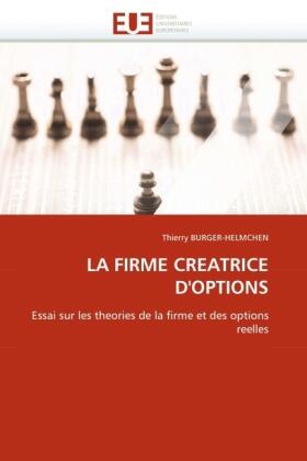 Burger-Helmchen |  LA FIRME CREATRICE D''OPTIONS | Buch |  Sack Fachmedien