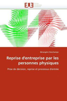 Deschamps |  Reprise d'entreprise par les personnes physiques | Buch |  Sack Fachmedien