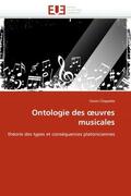 Chapatte-Y |  Ontologie Des Uvres Musicales | Buch |  Sack Fachmedien