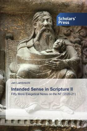 Lambrecht |  Intended Sense in Scripture II | Buch |  Sack Fachmedien