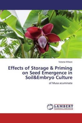 Wilson |  Effects of Storage & Priming on Seed Emergence in Soil&Embryo Culture | Buch |  Sack Fachmedien