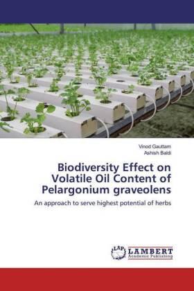 Gauttam / Baldi |  Biodiversity Effect on Volatile Oil Content of Pelargonium graveolens | Buch |  Sack Fachmedien